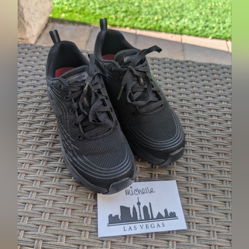 SOLD - Skechers Max Cushioning Elite Black Work Sneakers Size 7.5